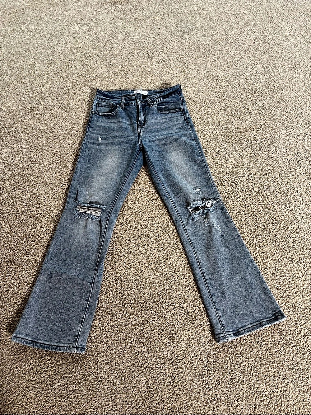 Risen Jeans Women's Flare Jeans Waist 26 Blue